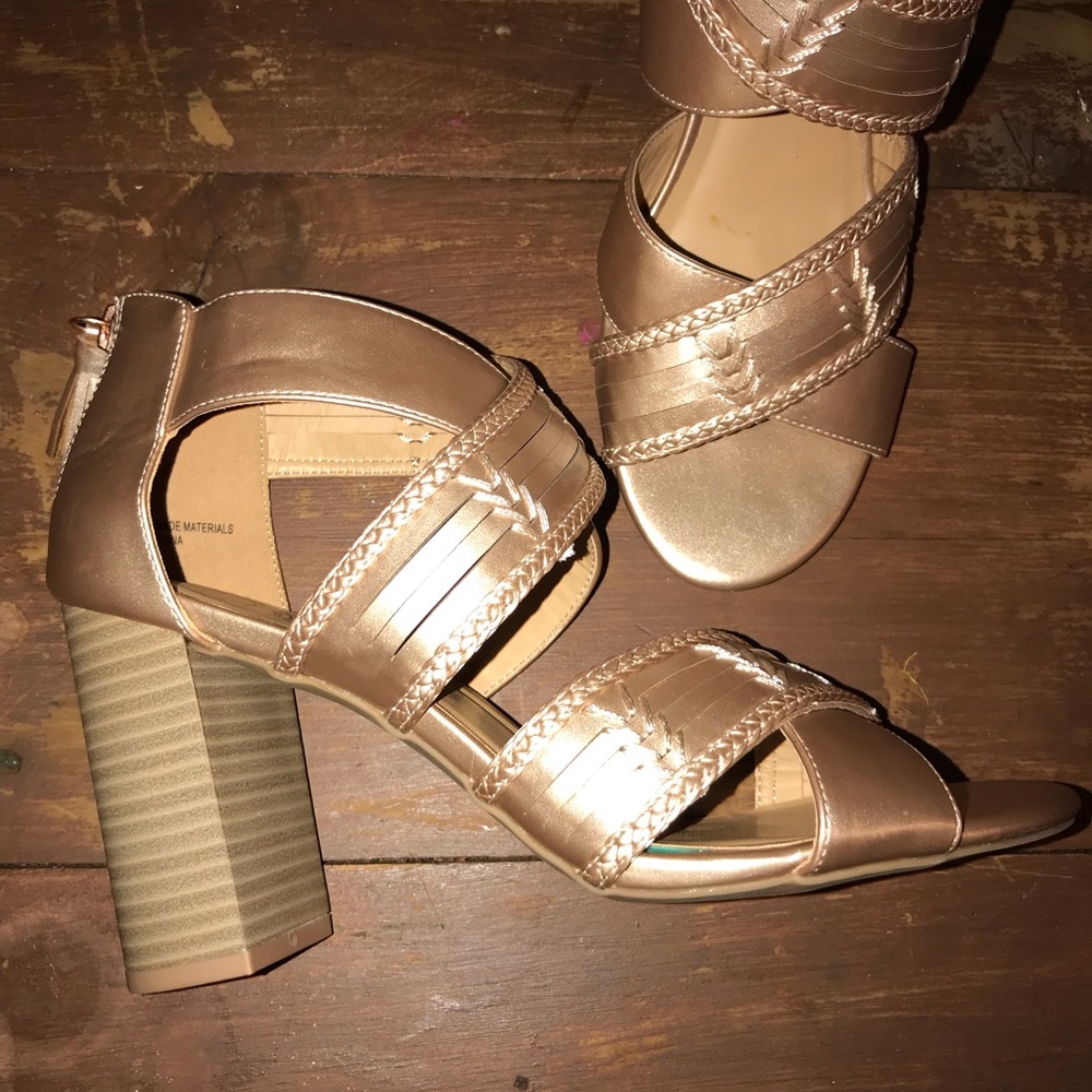Rose gold heels